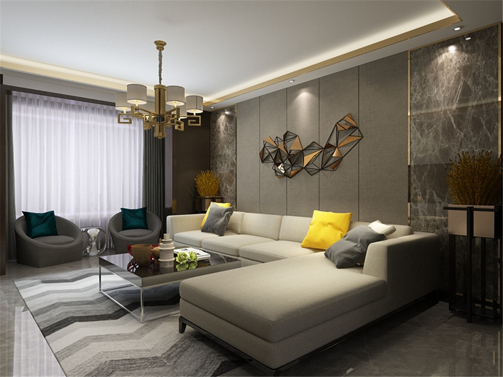 天津简约房屋装修效果图大全,天津简单的客厅装修