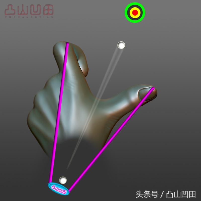 山人无架弹弓技巧与要领,山人弹弓瞄点教学视频