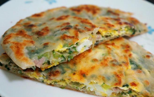 天台麦饼和面教程,台州特色小吃海苔麦饼