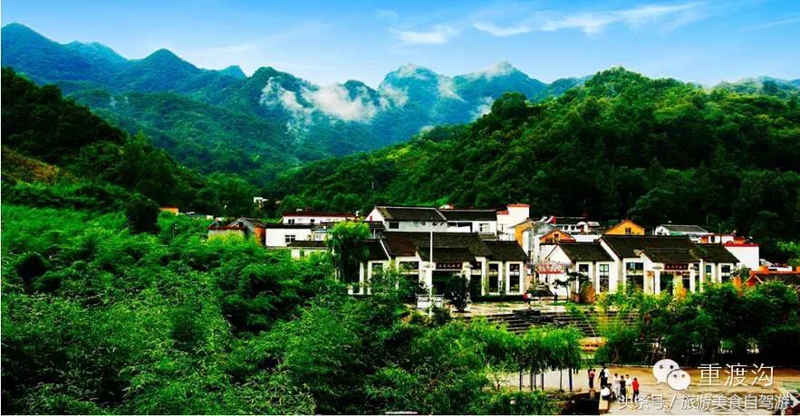 重渡沟一日游最佳路线图,重渡沟一日游文案