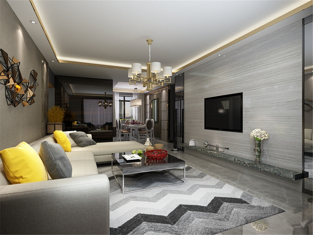 天津简约房屋装修效果图大全,天津简单的客厅装修