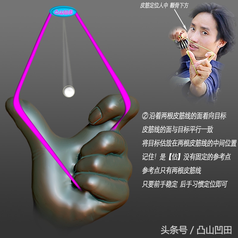 山人无架弹弓技巧与要领,山人弹弓瞄点教学视频