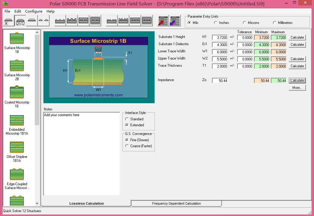 4层板阻抗的计算——走线线宽、线间距为多少？