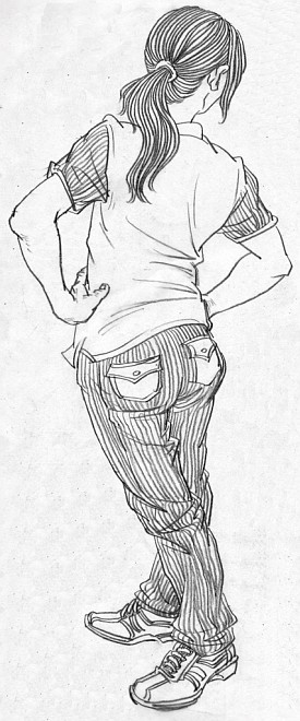 速写默写文稿,速写衣纹默写