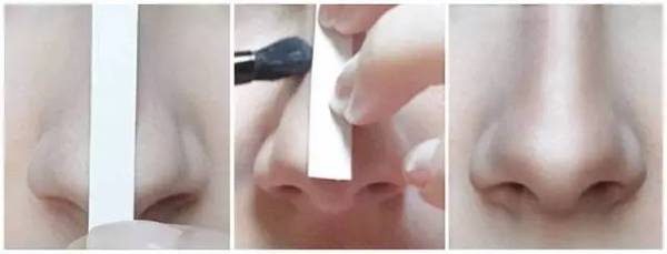 化妆只化上半部分的脸照片,最简单化妆步骤额头粉底