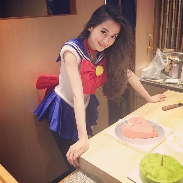 angelababy美少女战士照片,辣妈打扮成少女