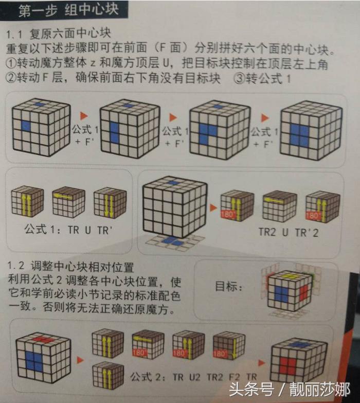 4阶粽子魔方还原教程,魔方小站4阶魔方还原