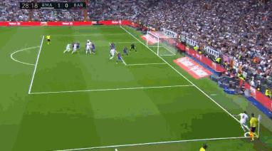 西甲16-17梅西绝杀皇马,皇马2:0巴萨梅西黄牌