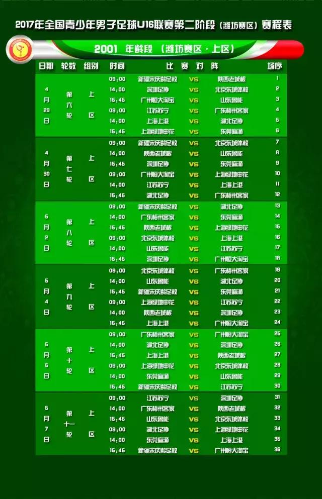 全国u16足球联赛,全国u16锦标赛一号馆