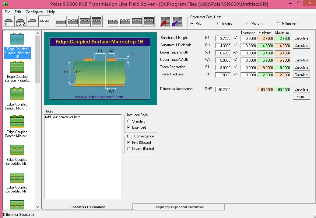 4层板阻抗的计算——走线线宽、线间距为多少？