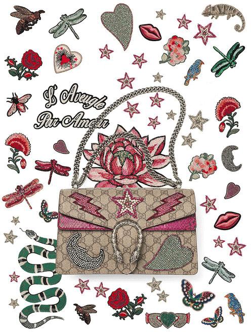 gucci竹节贝壳迷你包,gucci螃蟹包