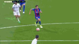 西甲16-17梅西绝杀皇马,皇马2:0巴萨梅西黄牌