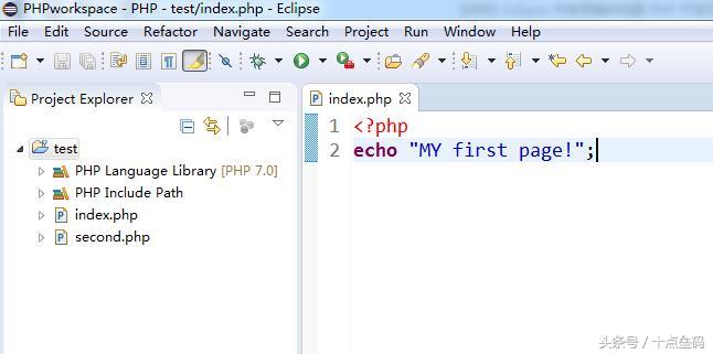 php集成开发环境ide,eclipse创建php项目