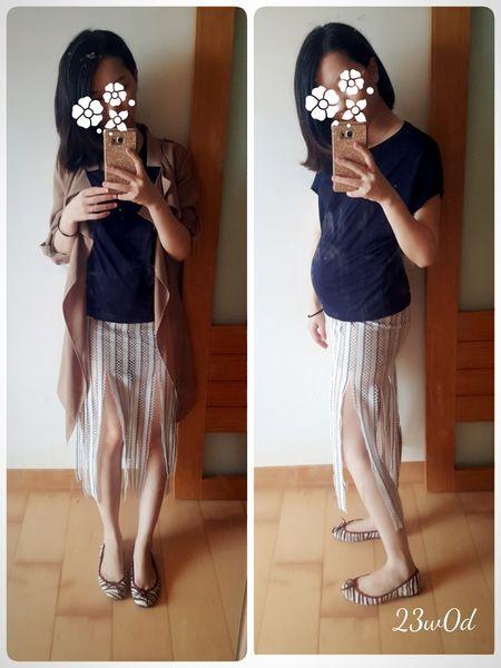 孕妇妈妈的一周穿搭,职场ol孕妇装