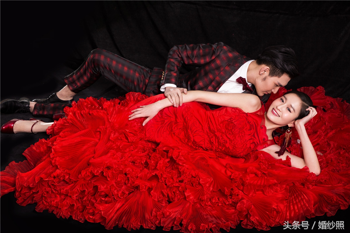 东方韵味婚纱照紫旗袍,婚纱照安漫风