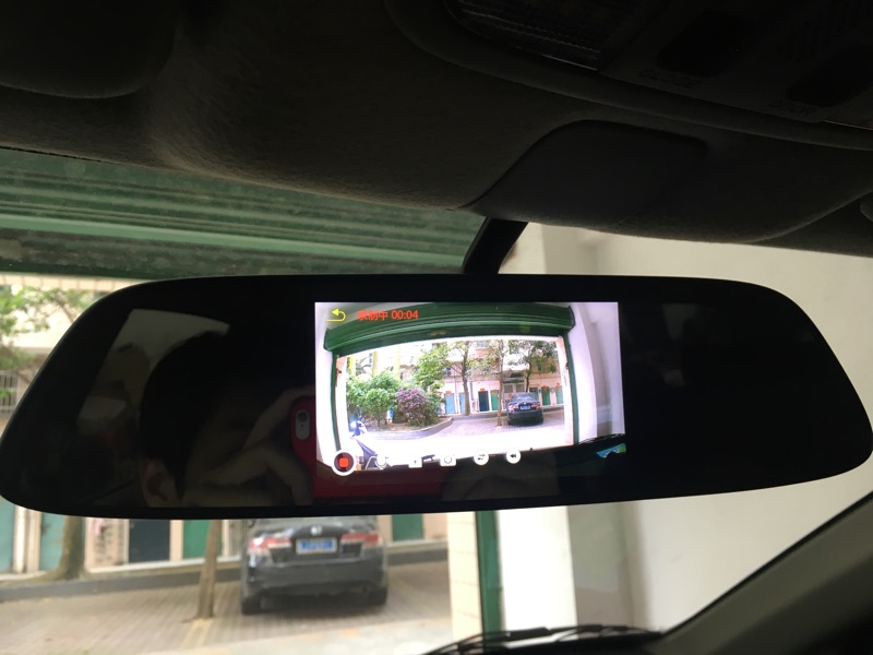 本田锋范后视镜装摄像头过程,本田锋范原装行车记录仪怎么用