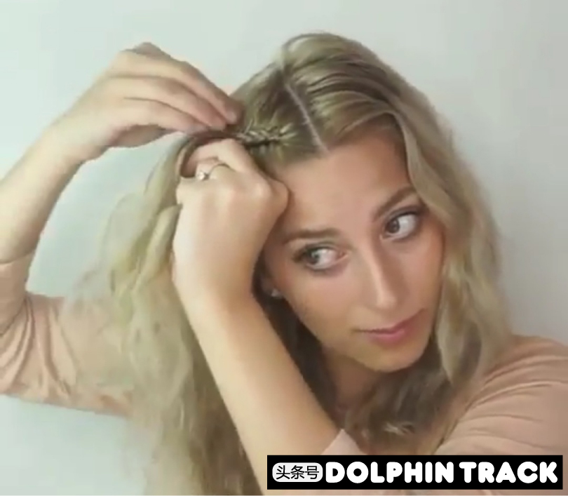 ins短发丝带编发,编发教程ins风短发