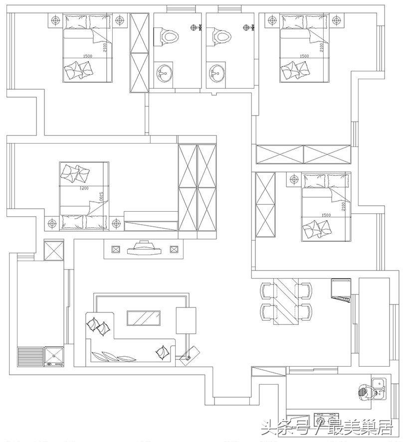 郑州中海锦苑户型图,郑州中海锦苑一室一厅