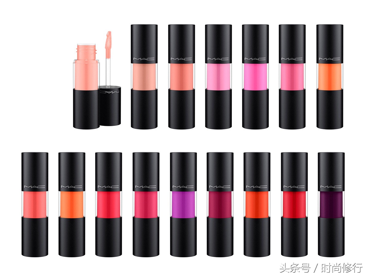 mac棒棒糖唇釉染唇液107,mac棒棒糖106试色深唇色