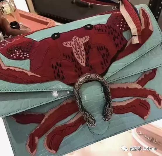 gucci竹节贝壳迷你包,gucci螃蟹包