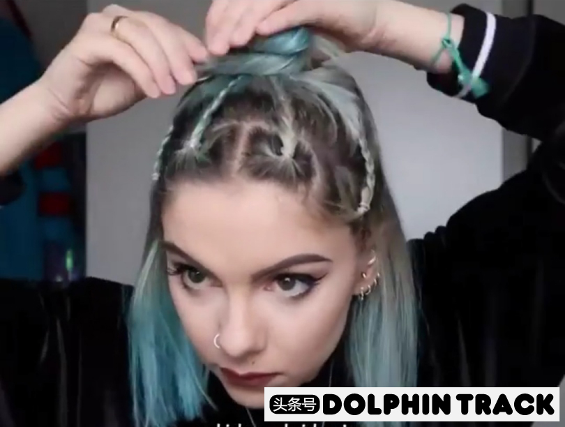 ins短发丝带编发,编发教程ins风短发