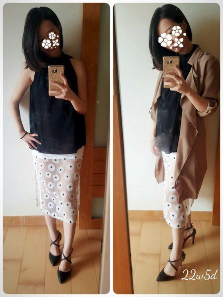 孕妇妈妈的一周穿搭,职场ol孕妇装