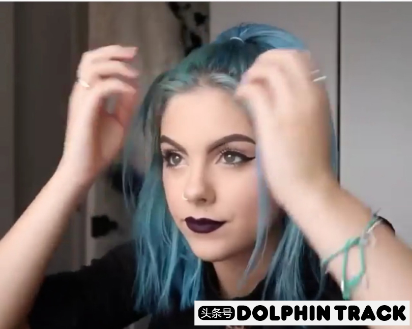 ins短发丝带编发,编发教程ins风短发