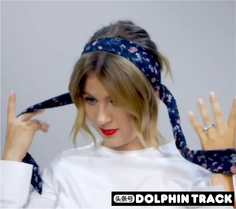 ins短发丝带编发,编发教程ins风短发