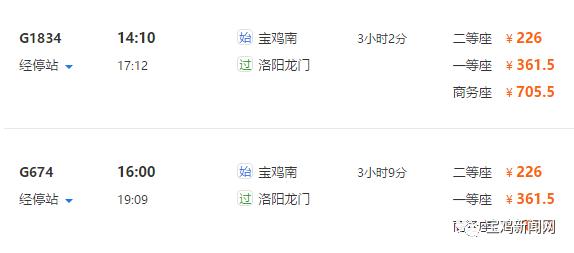 宝鸡到洛阳2日游 (宝鸡到洛阳坐高铁旅游)