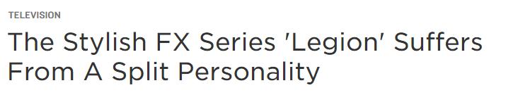 《军团》开播获赞：还有哪些人格分裂片值得看