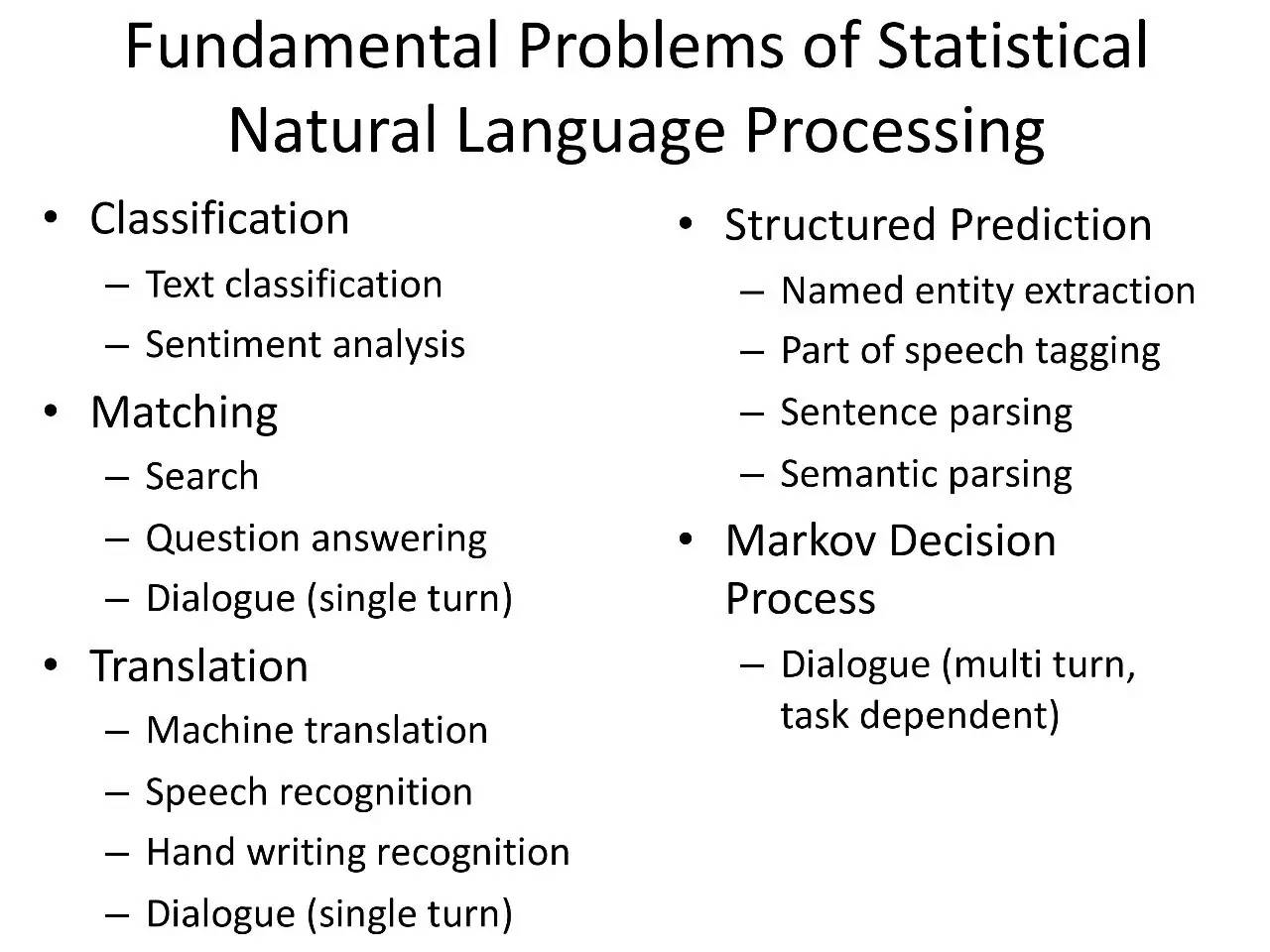 华为李航:NLP有5个基本问题,深度学习有4个做得很好(PPT)|北大AI公开课