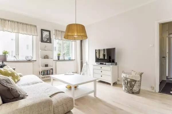 5万装修95平米房子三室二卫,小窝装修43平