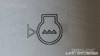 挖掘机的各种图案,现代挖掘机仪表盘图标大全
