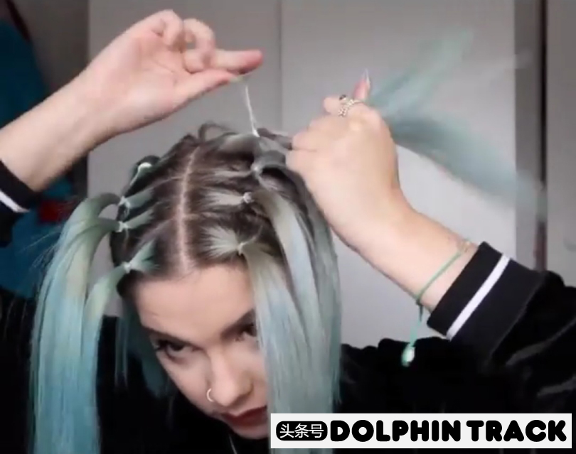 ins短发丝带编发,编发教程ins风短发