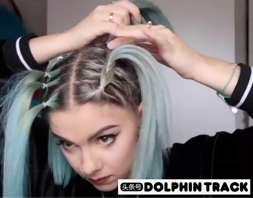 ins短发丝带编发,编发教程ins风短发