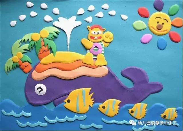 幼儿园亲子手工作品3-5人玩法,幼儿亲子小手工简单