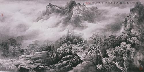 最新曾刚彩墨山水画技法,曾刚彩墨山水技法教学宝典