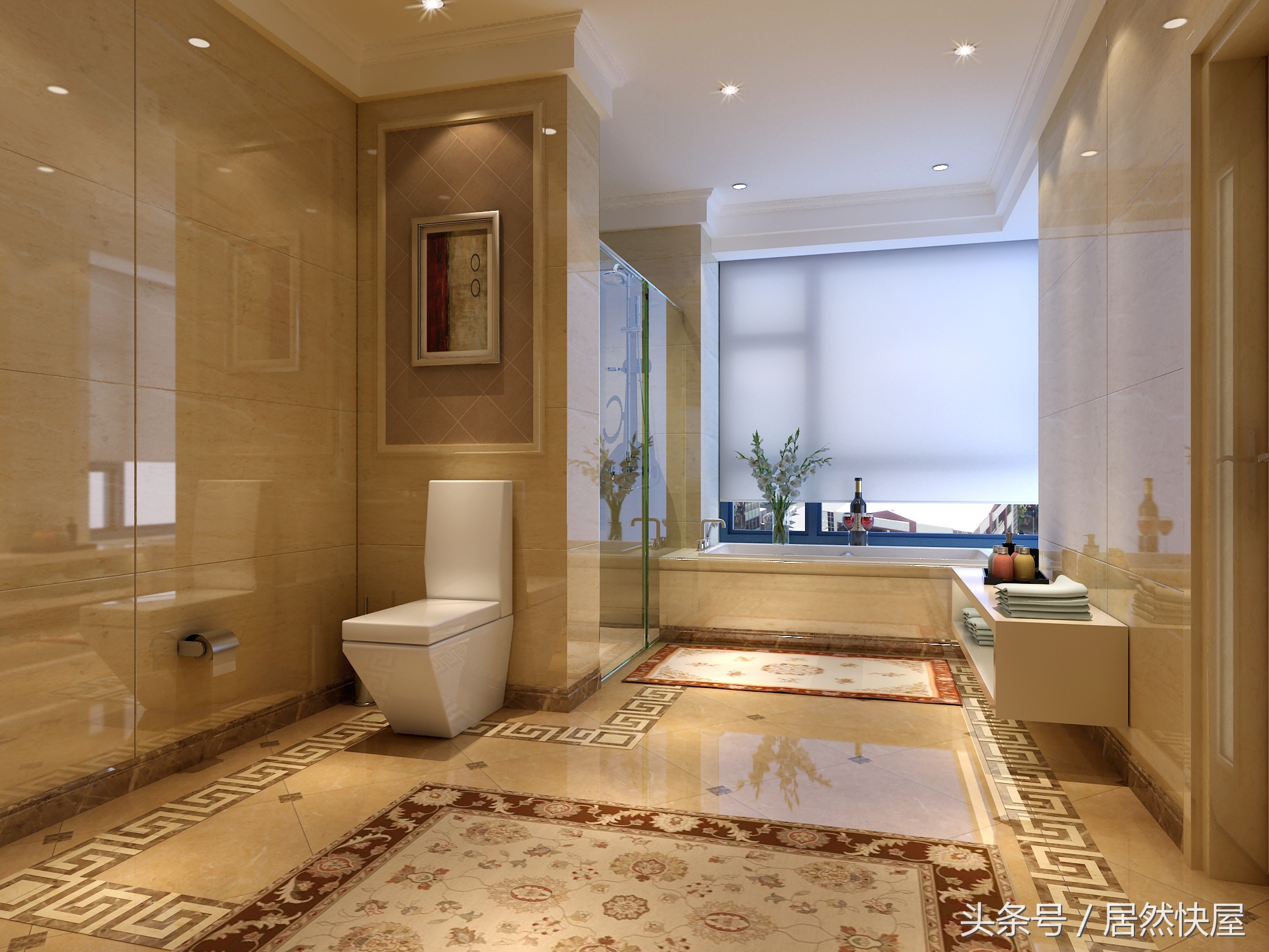 这家业主是蒙古族，格外喜欢石材，看看设计师怎样满足他的需求的