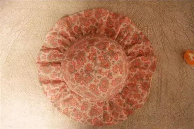 帽子防晒遮阳帽带绳纸样,中老年女式遮阳帽纸样尺寸