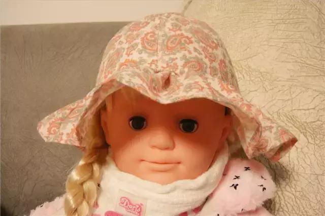 帽子防晒遮阳帽带绳纸样,中老年女式遮阳帽纸样尺寸