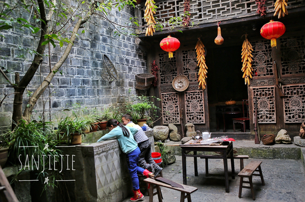 龚滩吴冠中乌江小镇 (乌江画廊龚滩古镇桃花源)