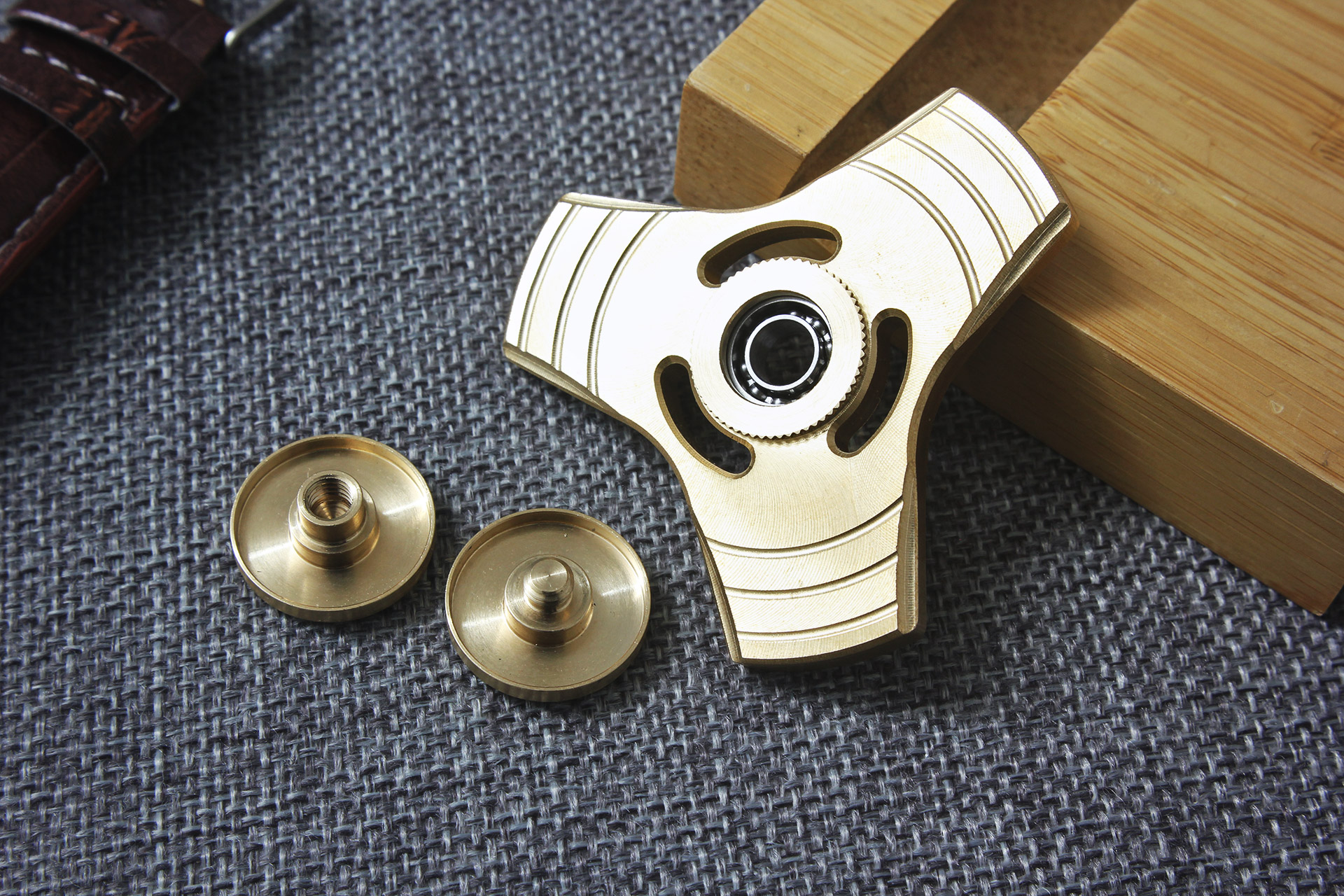 多关节可动指尖陀螺,纯铜双叶指尖陀螺