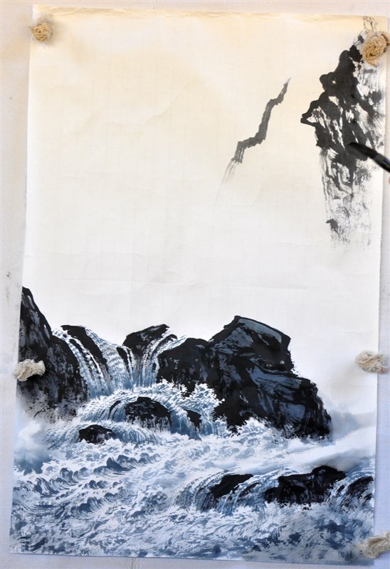 最新曾刚彩墨山水画技法,曾刚彩墨山水技法教学宝典