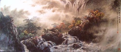 最新曾刚彩墨山水画技法,曾刚彩墨山水技法教学宝典