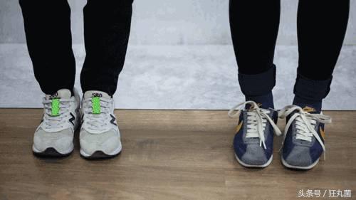 帆布鞋鞋带懒人免系鞋带慢动作,懒人不用解鞋带的鞋子