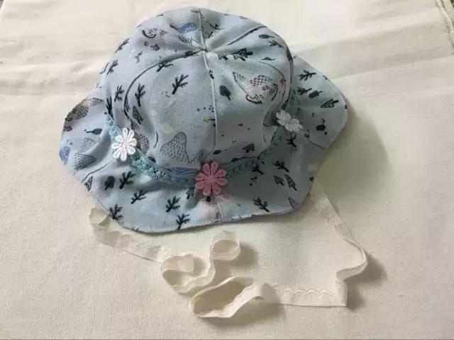 帽子防晒遮阳帽带绳纸样,中老年女式遮阳帽纸样尺寸