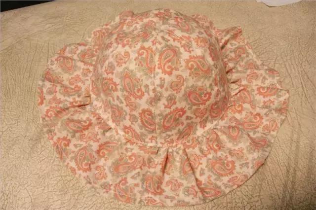 帽子防晒遮阳帽带绳纸样,中老年女式遮阳帽纸样尺寸