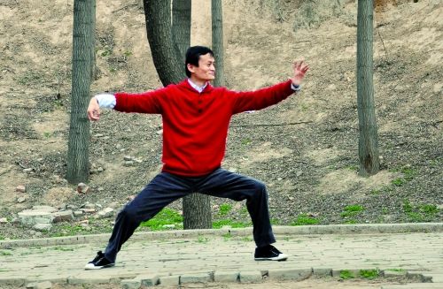 马云坚持打太极吗,马云打太极