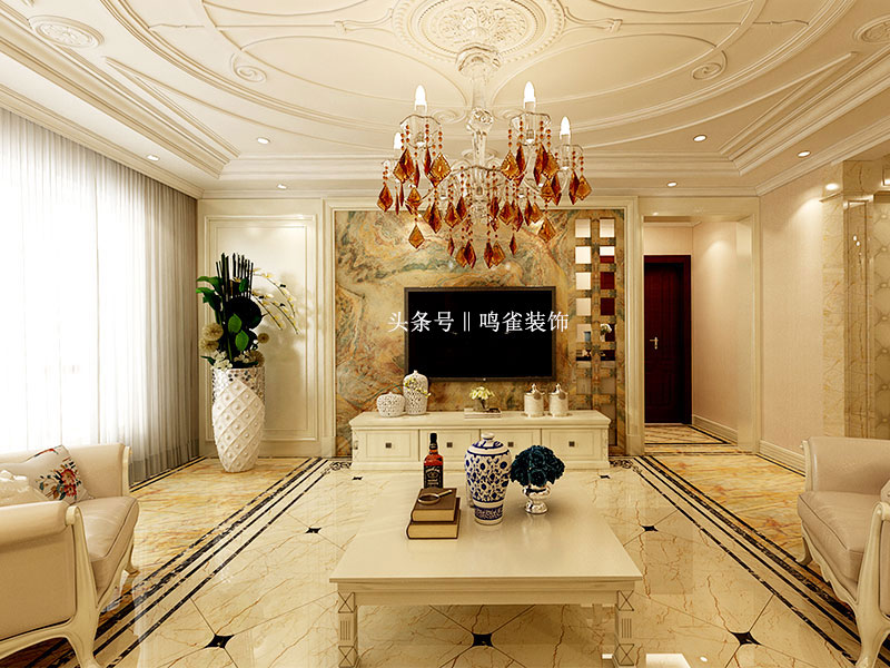 哈尔滨欧式装修风格全屋效果图,100平方三室一厅装修欧式风格图片