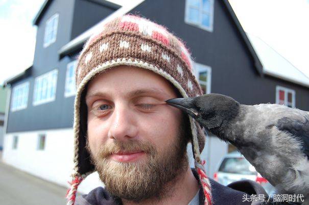 来！给鸦哥上支烟！